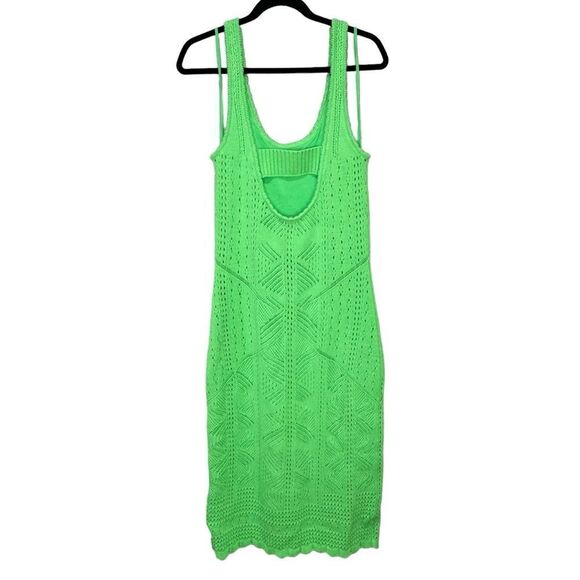 NEW Jonathan Simkhai Tiffanie Midi Dress Meadow Green Size Medium - Picture 7 of 14